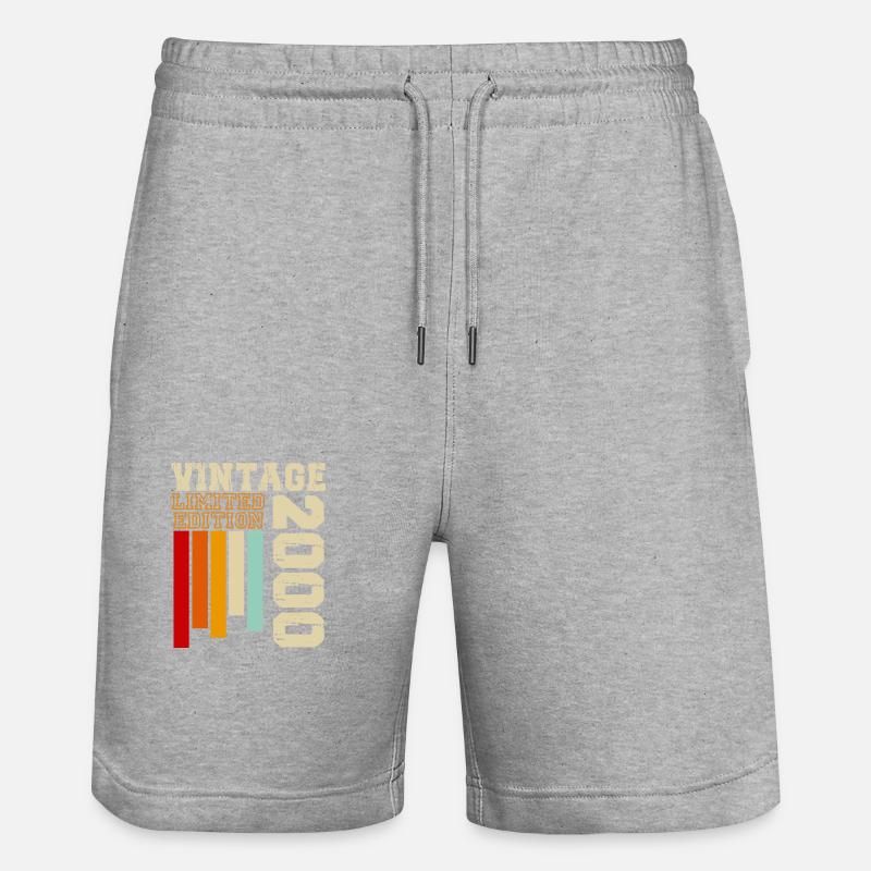 2000 - Short de jogging bio TRAINER Stanley/Stella unisexe - gris chiné