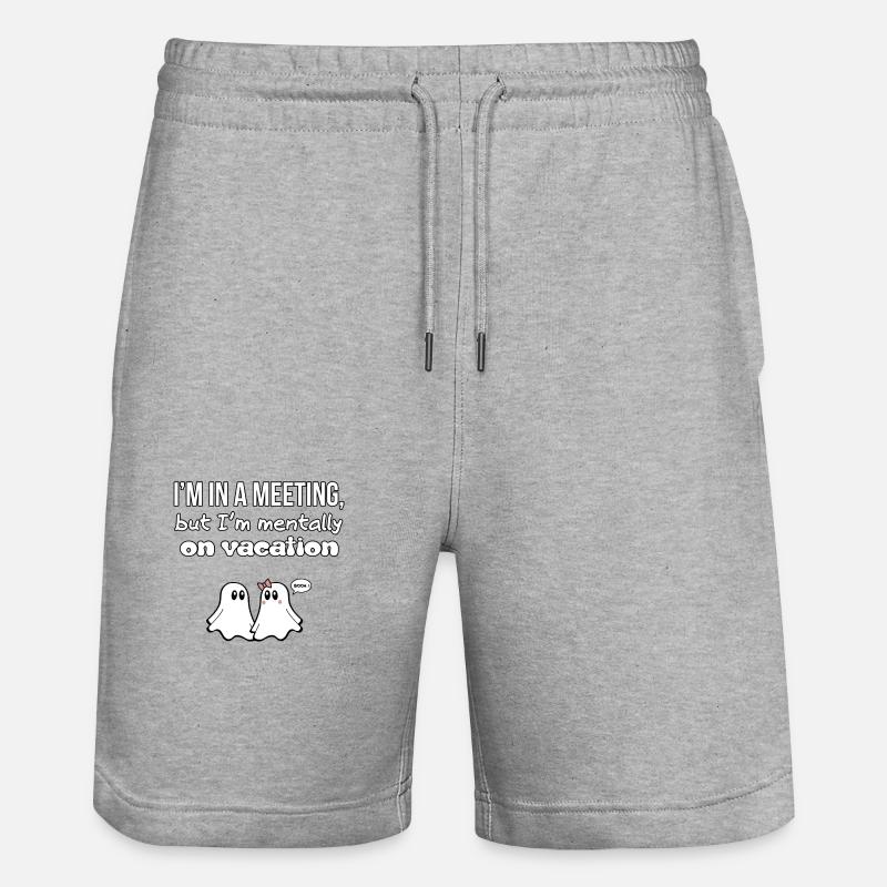 CITATIONS DE GHOST 06 - Short de jogging bio TRAINER Stanley/Stella unisexe - gris chiné