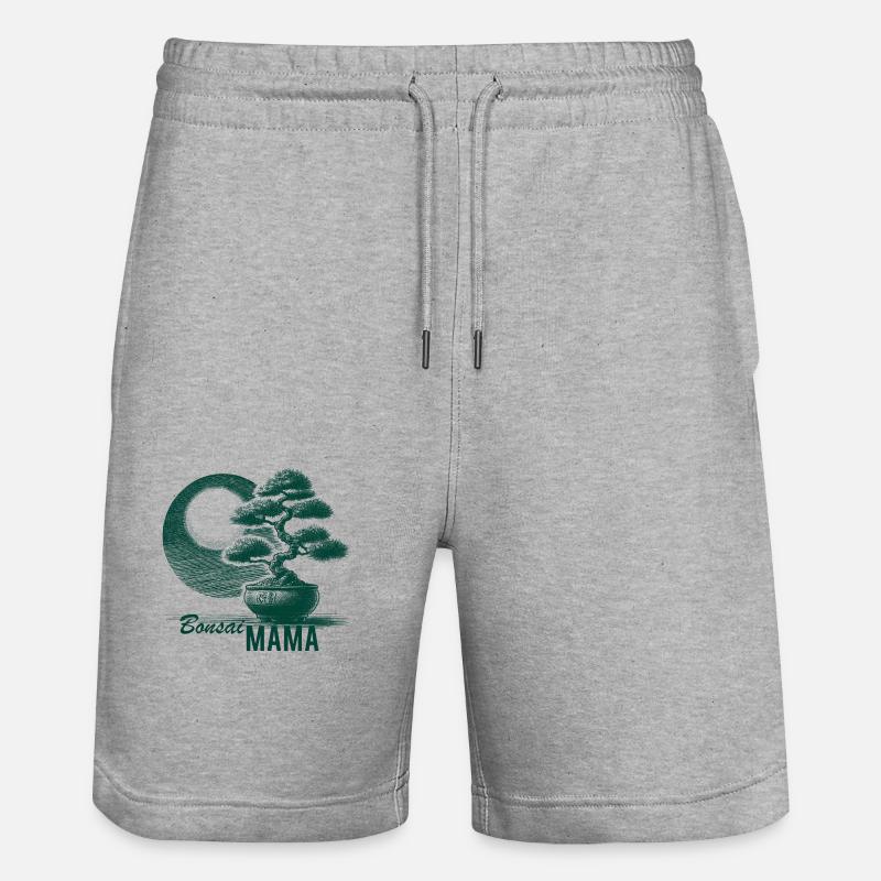 Bonsaï Mama - Short de jogging bio TRAINER Stanley/Stella unisexe - gris chiné