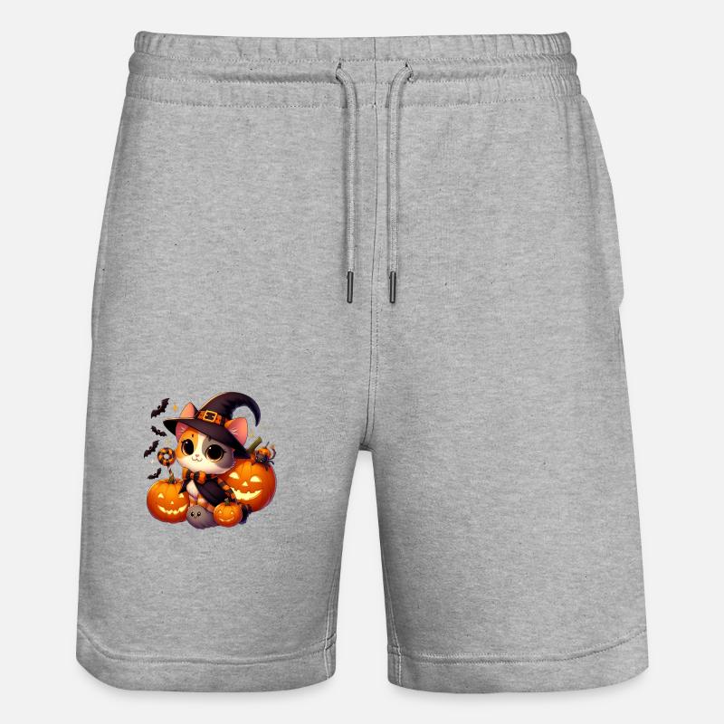 chhalloween2 - Short de jogging bio TRAINER Stanley/Stella unisexe - gris chiné