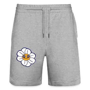 Margerite Trauriges Gesicht Weint Frühling Sommer - Stanley/Stella Unisex Bio Joggingshorts Trainer  - Grau meliert - Vorne - Nik (191cm) & Marisol (170cm)