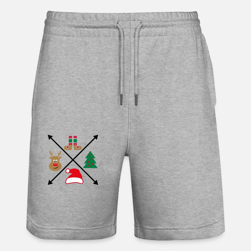 Noël - Short de jogging bio TRAINER Stanley/Stella unisexe - gris chiné