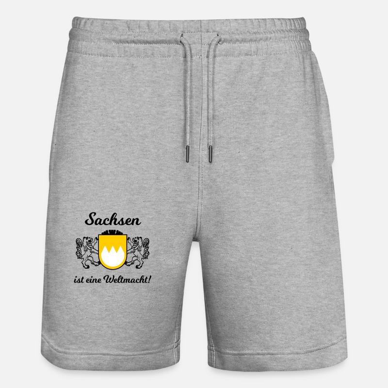 Les supporters de Saxe - Short de jogging bio TRAINER Stanley/Stella unisexe - gris chiné