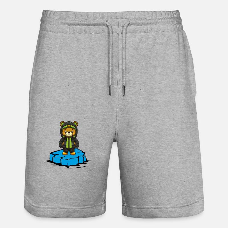 Banquise de Bear - Short de jogging bio TRAINER Stanley/Stella unisexe - gris chiné