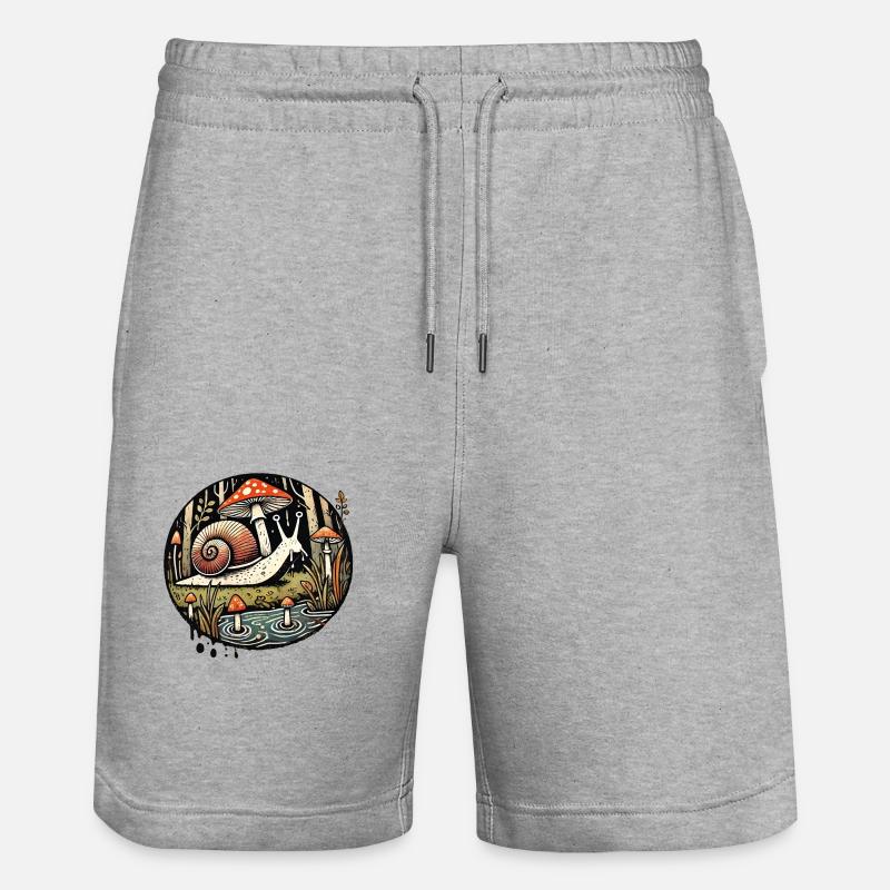 Escargot - Short de jogging bio TRAINER Stanley/Stella unisexe - gris chiné