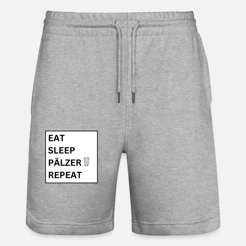 MANGER DORMIR PÄLZER RÉPÉTER - Short de jogging bio TRAINER Stanley/Stella unisexe - gris chiné