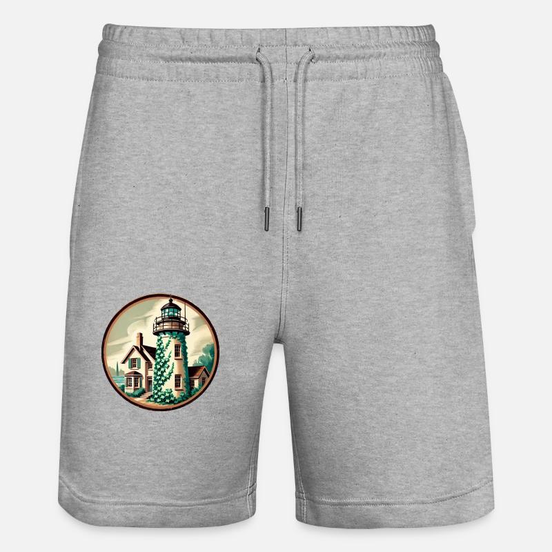 Phare d’Ivy - Short de jogging bio TRAINER Stanley/Stella unisexe - gris chiné