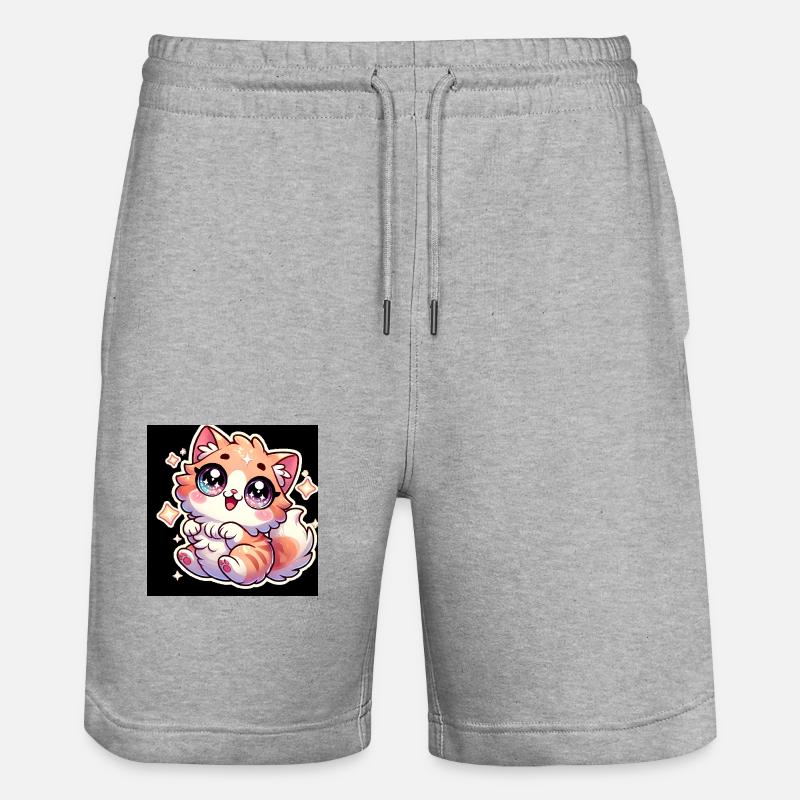 Chat mignon - Short de jogging bio TRAINER Stanley/Stella unisexe - gris chiné