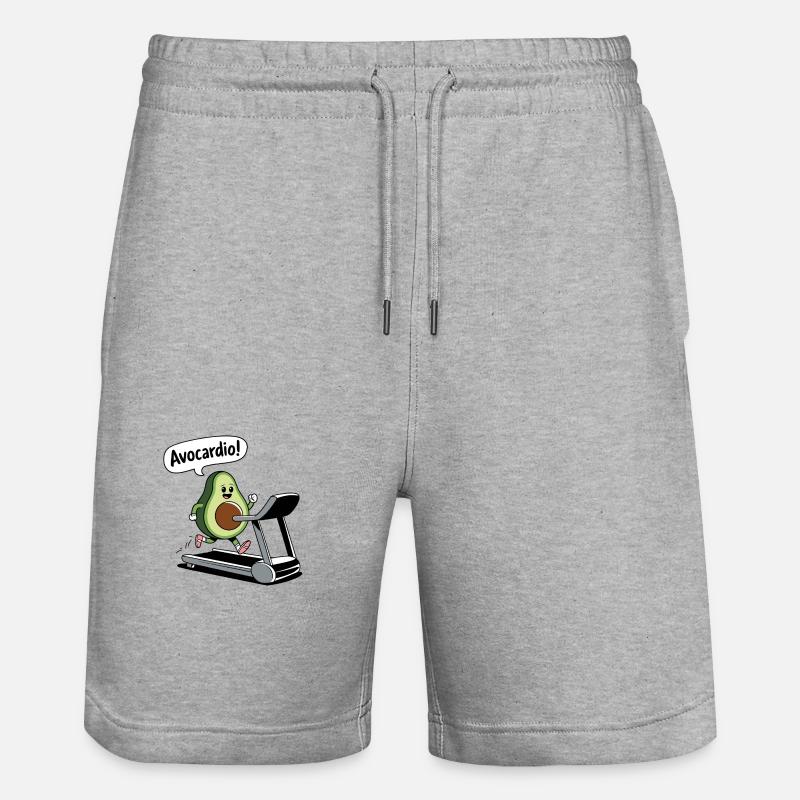 Avocardio - Short de jogging bio TRAINER Stanley/Stella unisexe - gris chiné