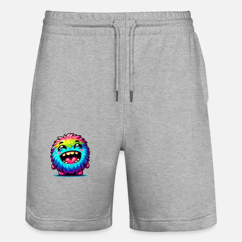 Petit monstre mignon - Short de jogging bio TRAINER Stanley/Stella unisexe - gris chiné
