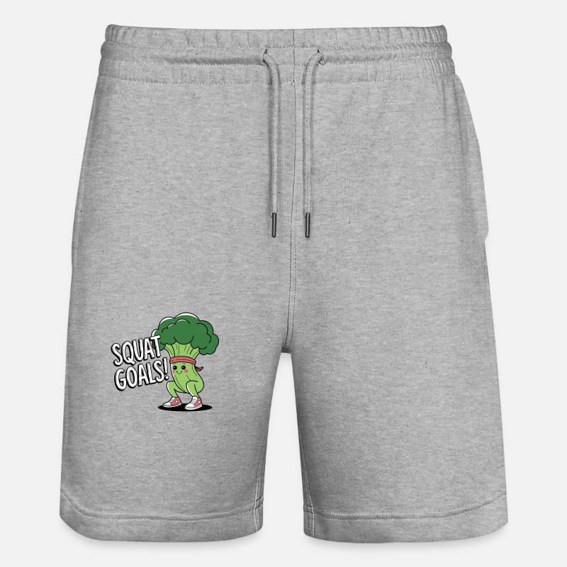 Objectifs de squat - Short de jogging bio TRAINER Stanley/Stella unisexe - gris chiné