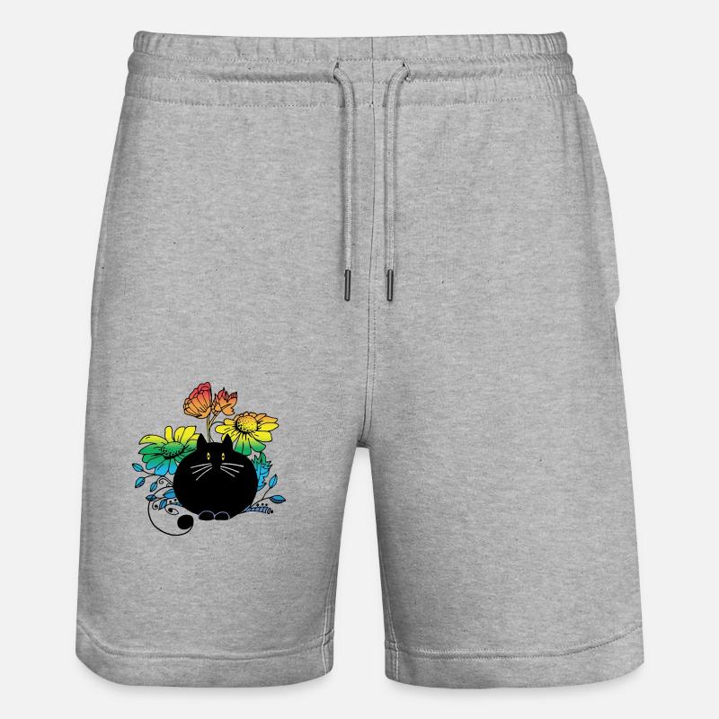 Chat - Short de jogging bio TRAINER Stanley/Stella unisexe - gris chiné