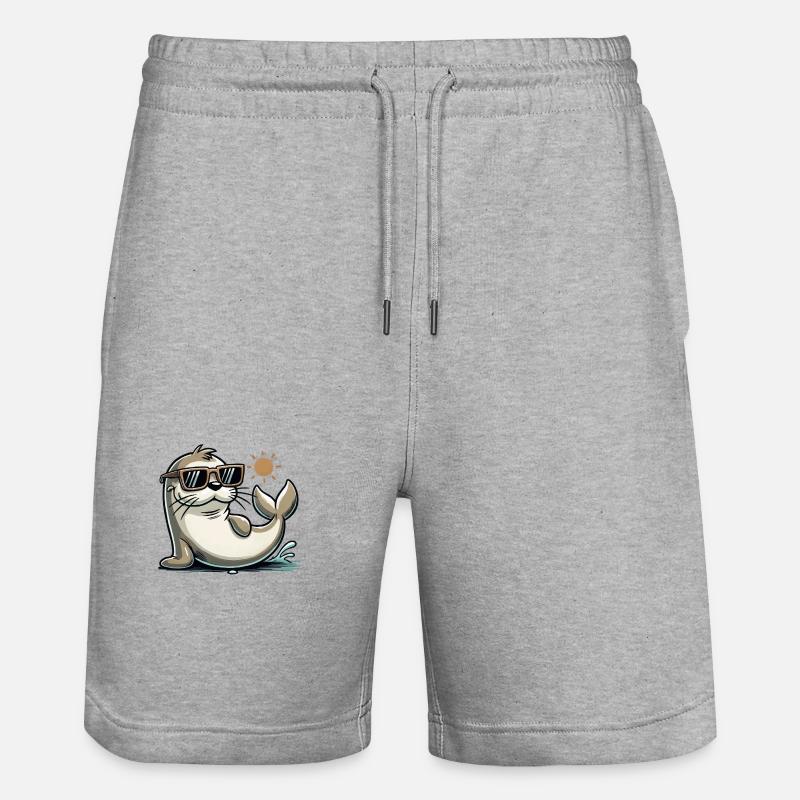 Lunettes de soleil Seal - Short de jogging bio TRAINER Stanley/Stella unisexe - gris chiné
