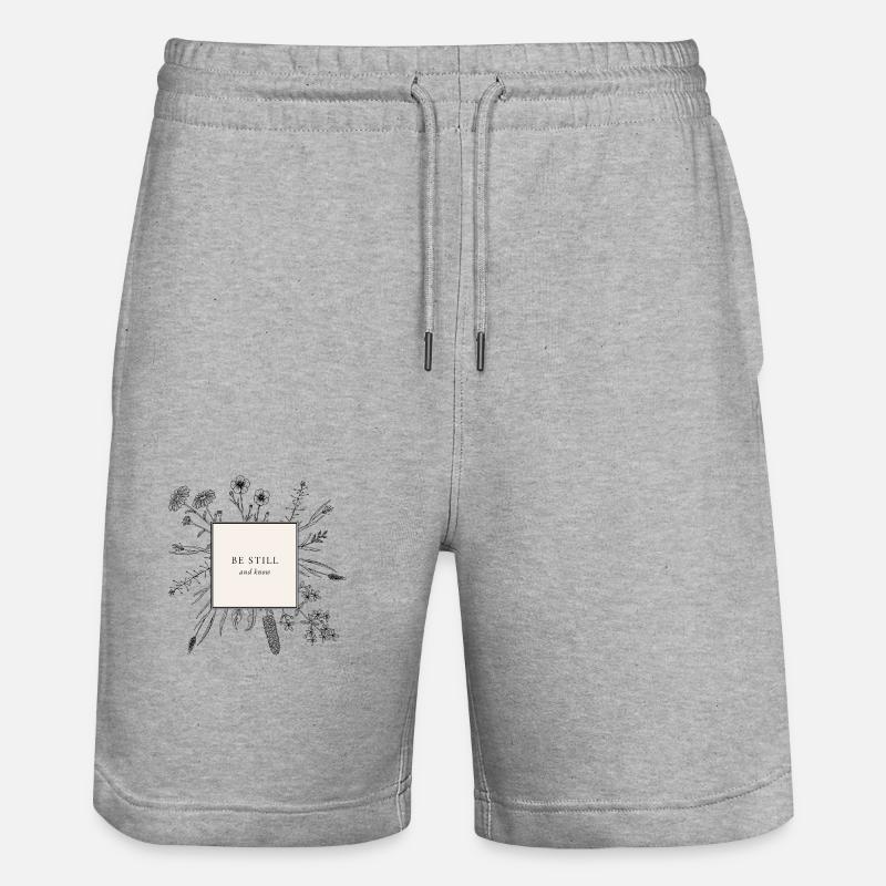 Restez tranquille et sachez - Short de jogging bio TRAINER Stanley/Stella unisexe - gris chiné