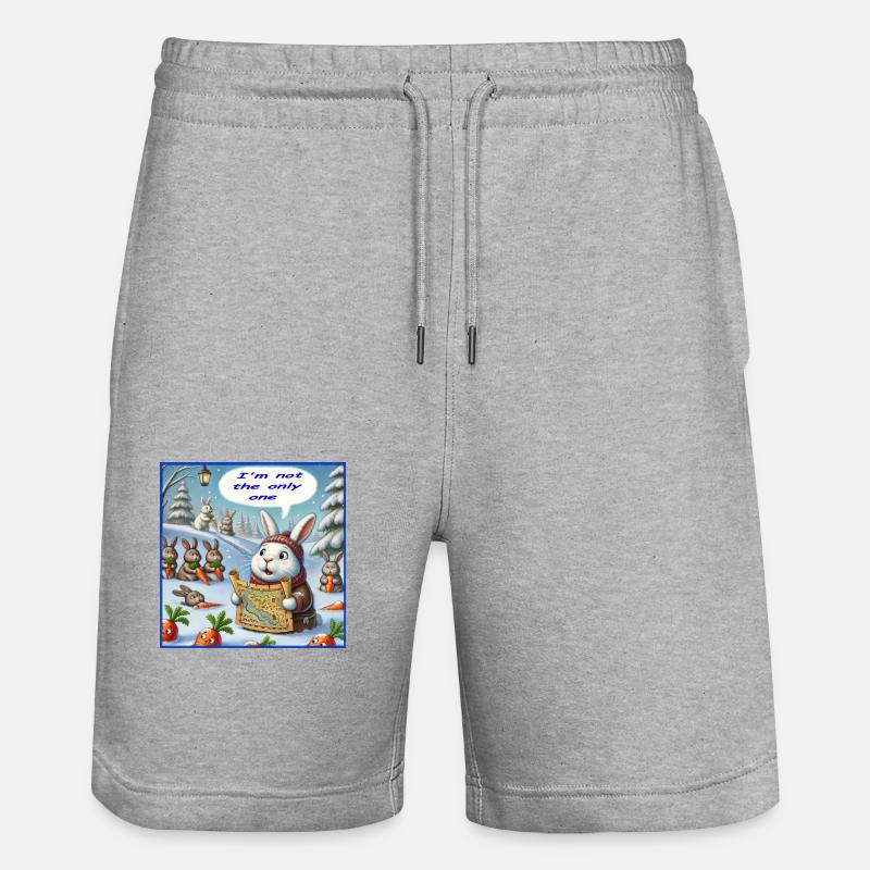 Lapin - Short de jogging bio TRAINER Stanley/Stella unisexe - gris chiné