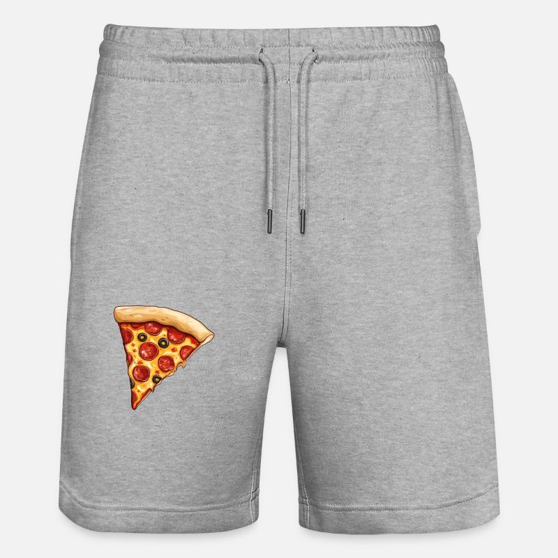 Pizza - Short de jogging bio TRAINER Stanley/Stella unisexe - gris chiné