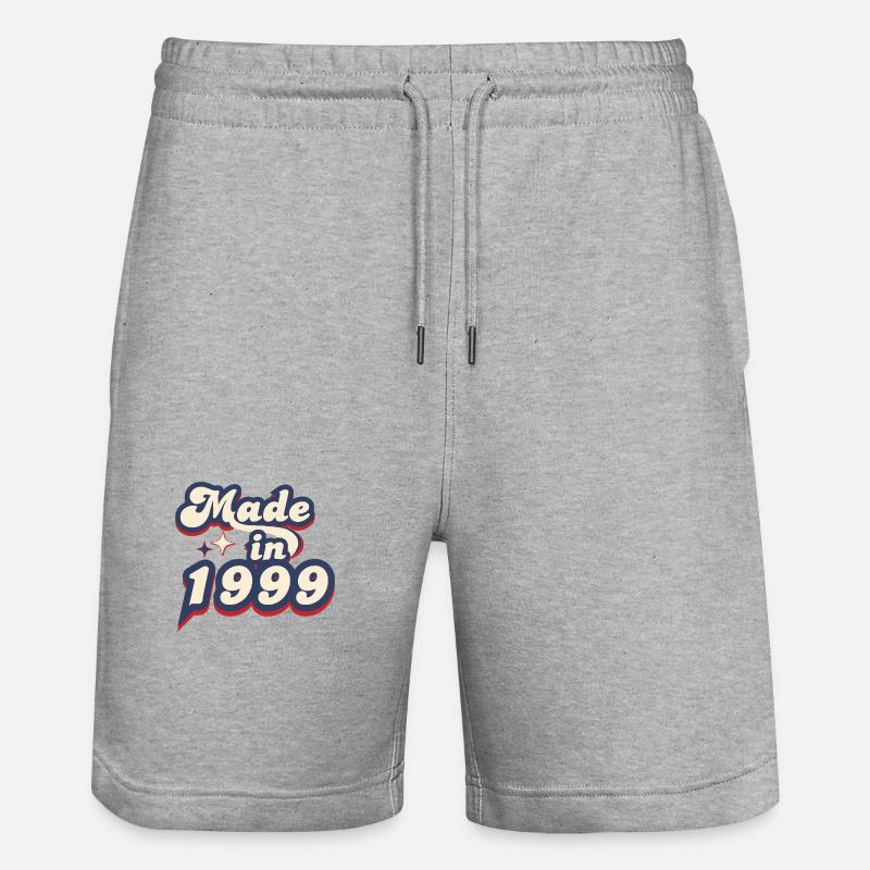 Made in 1999 retro - Short de jogging bio TRAINER Stanley/Stella unisexe - gris chiné