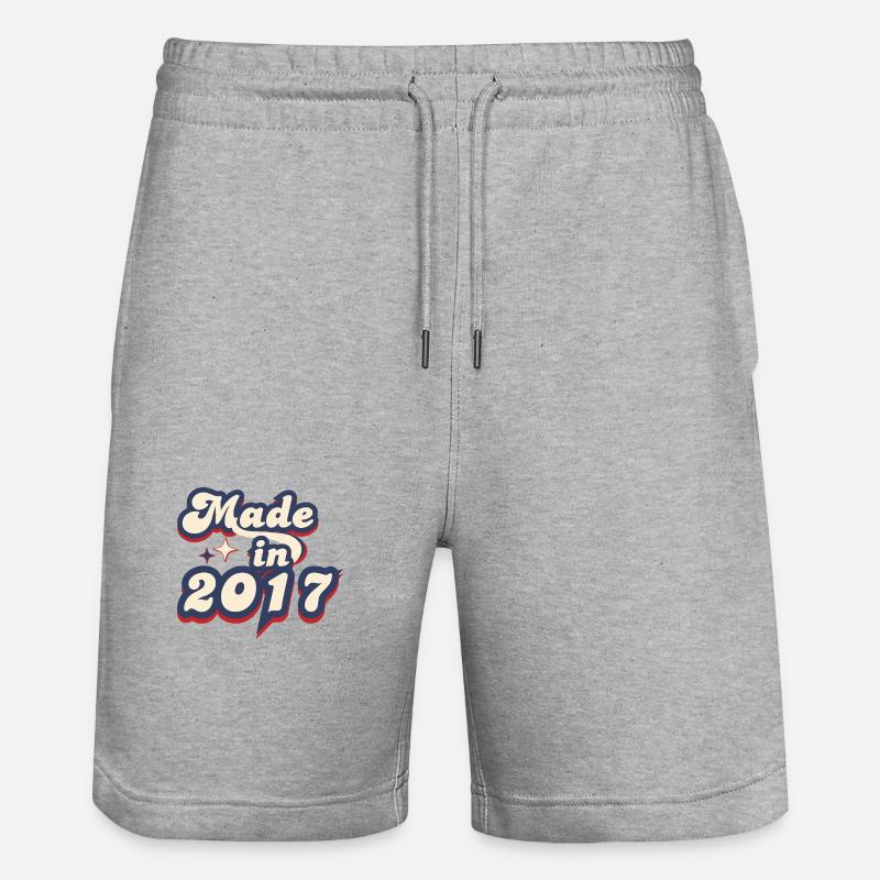 Made in 2017 retro - Short de jogging bio TRAINER Stanley/Stella unisexe - gris chiné
