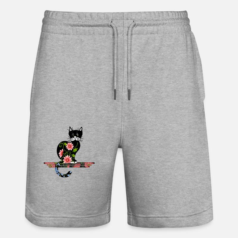 Chat - Short de jogging bio TRAINER Stanley/Stella unisexe - gris chiné