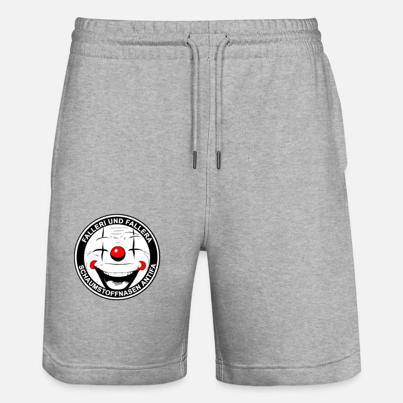 Clown Fun Falleri - Short de jogging bio TRAINER Stanley/Stella unisexe - gris chiné