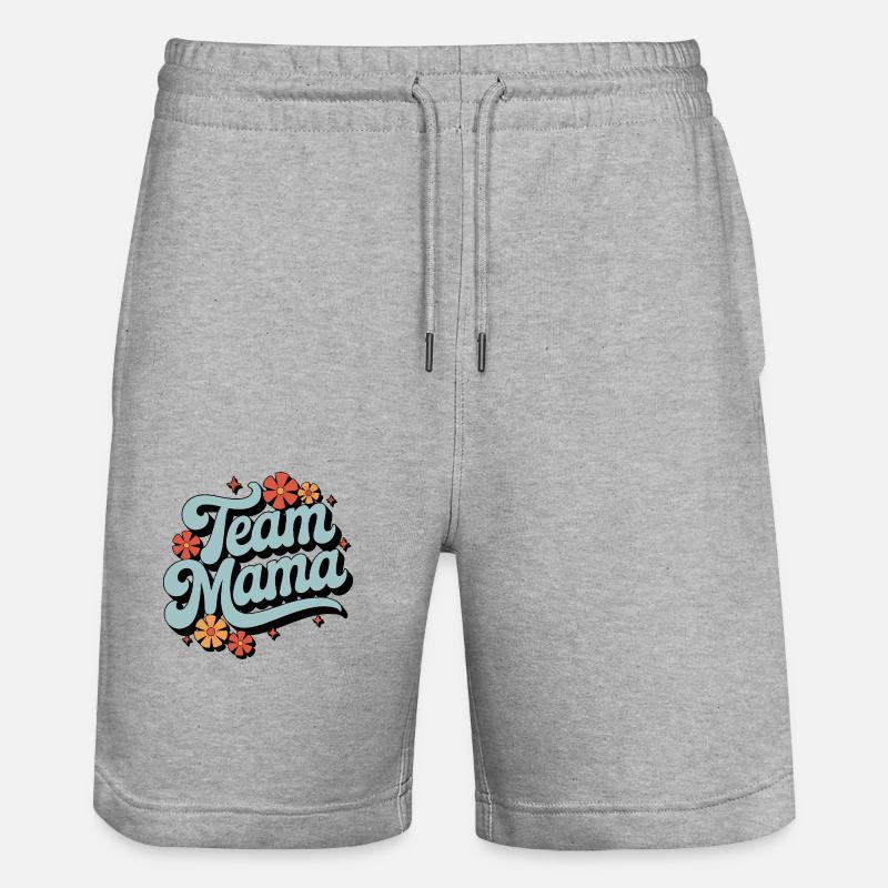 Chemise rétro Team Mom - Short de jogging bio TRAINER Stanley/Stella unisexe - gris chiné