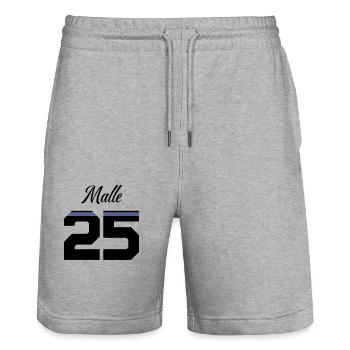 Malle 2025 Trikot - Stanley/Stella Unisex Bio Joggingshorts Trainer  - Grau meliert - Vorne - Nik (191cm) & Marisol (170cm)