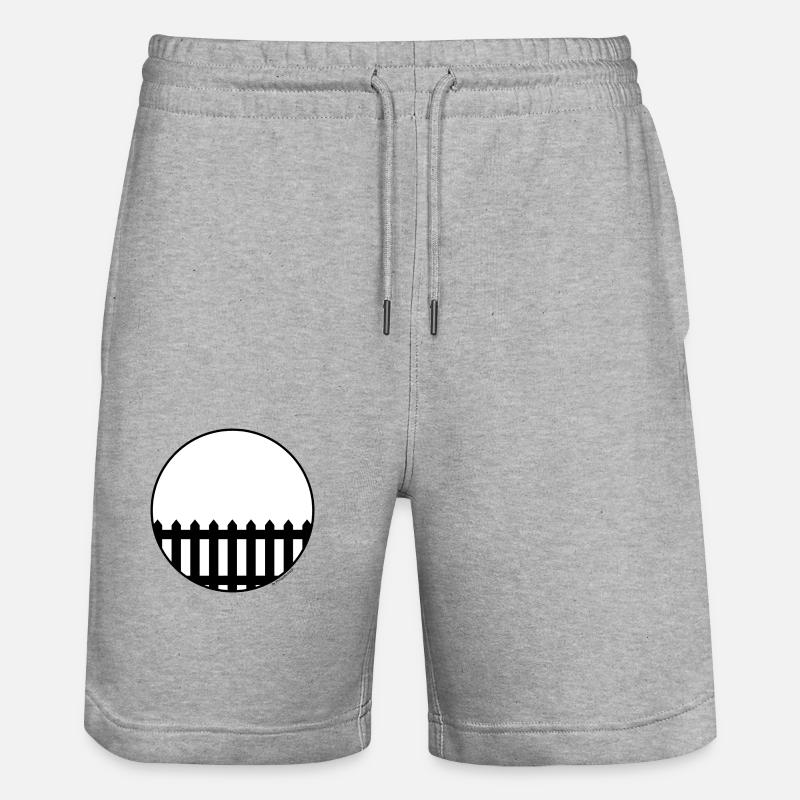 Einfach ein Zaun - Stanley/Stella Unisex Bio Joggingshorts Trainer  - Grau meliert