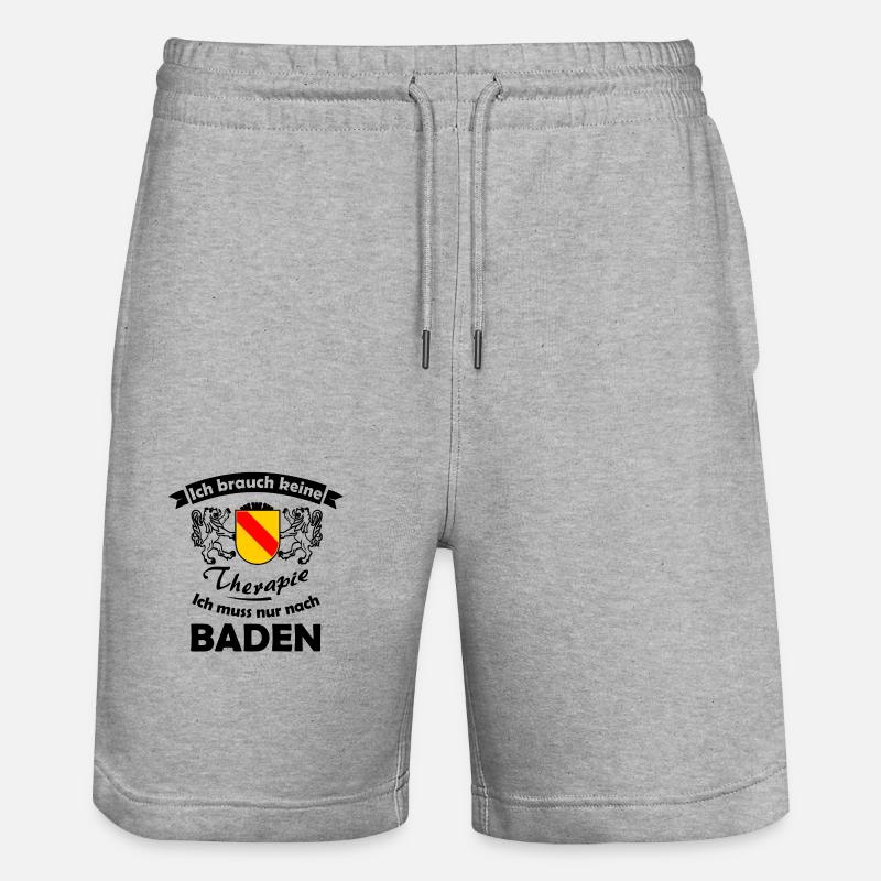 La Baden Thérapie - Short de jogging bio TRAINER Stanley/Stella unisexe - gris chiné