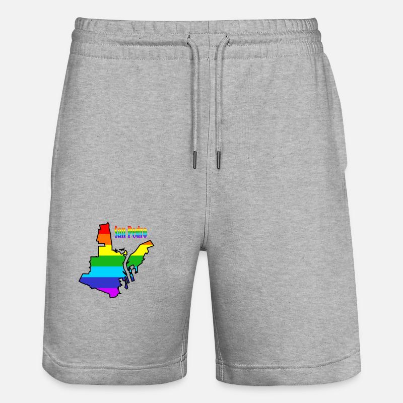 San pedro, Arc-en-ciel - Short de jogging bio TRAINER Stanley/Stella unisexe - gris chiné