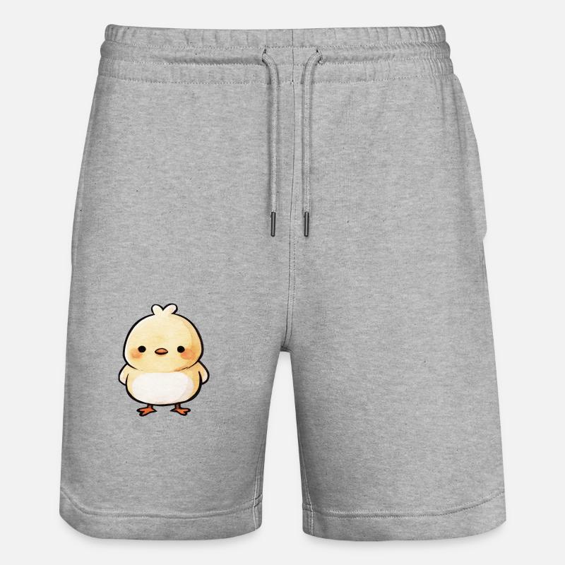 poussin mignon - Short de jogging bio TRAINER Stanley/Stella unisexe - gris chiné