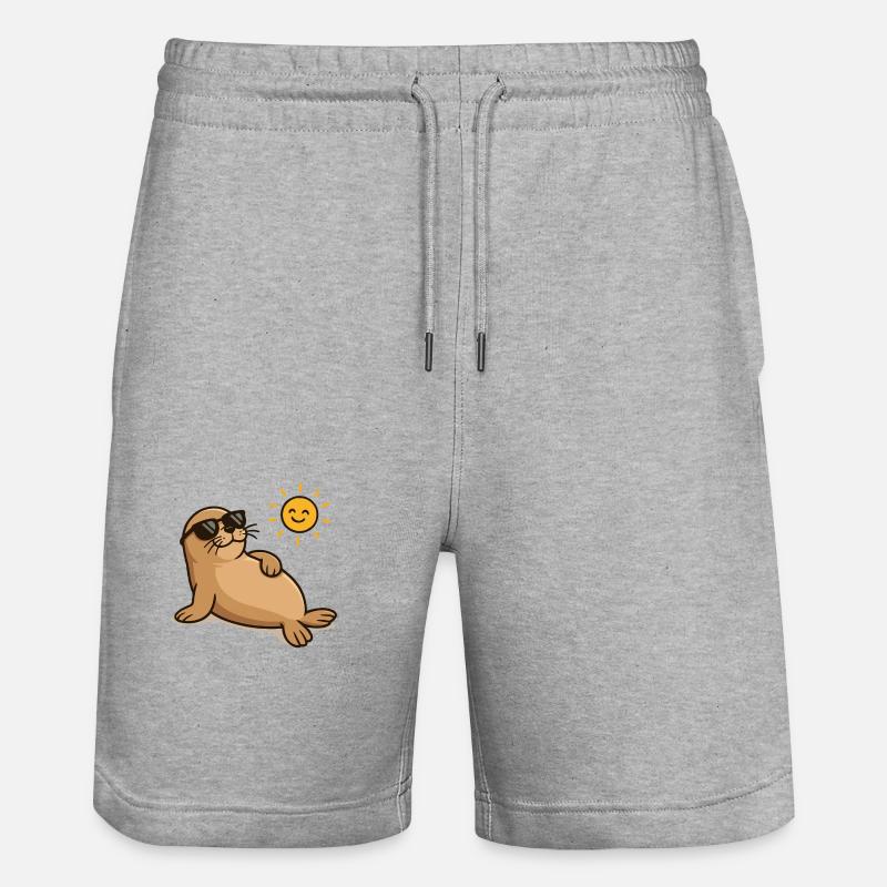 Lunettes de soleil Seal - Short de jogging bio TRAINER Stanley/Stella unisexe - gris chiné
