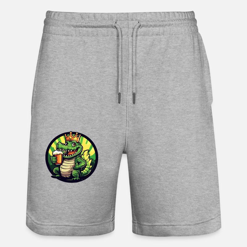 Bière d’alligator - Short de jogging bio TRAINER Stanley/Stella unisexe - gris chiné