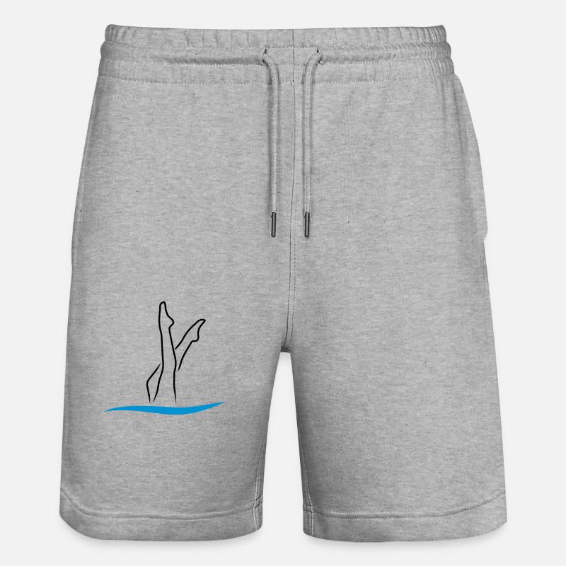 Nage synchrone - Short de jogging bio TRAINER Stanley/Stella unisexe - gris chiné