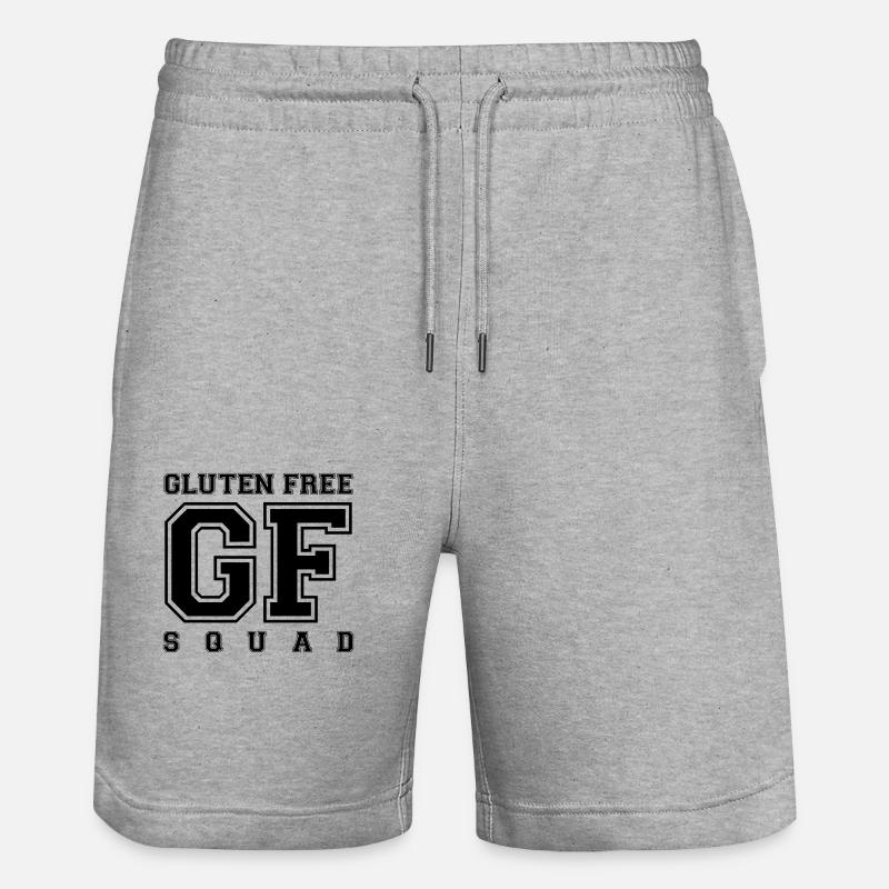 GLUTEN FREE SQUAD (v) - Stanley/Stella Unisex Bio Joggingshorts Trainer  - Grau meliert