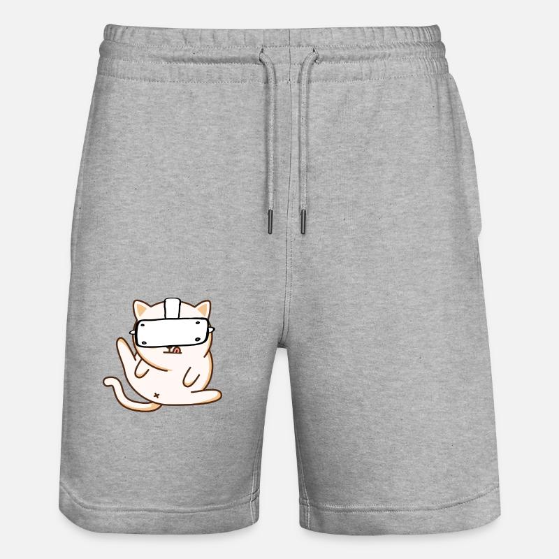 VR Chat - Réalité virtuelle - Short de jogging bio TRAINER Stanley/Stella unisexe - gris chiné