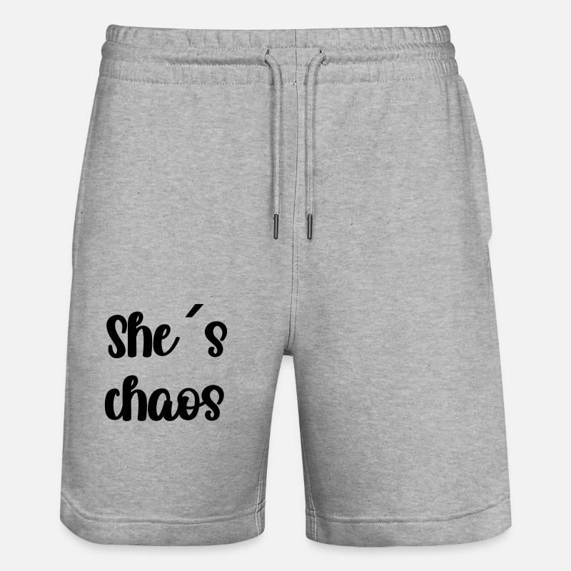 Elle s ́chaos - Short de jogging bio TRAINER Stanley/Stella unisexe - gris chiné