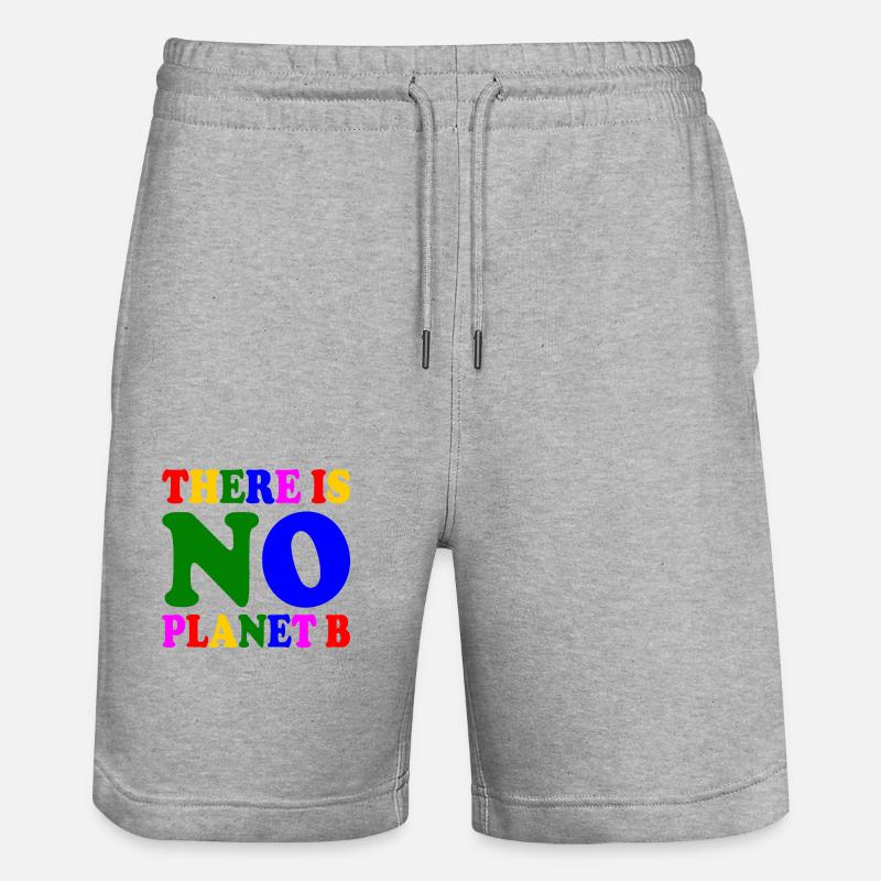 There is no planet b - Short de jogging bio TRAINER Stanley/Stella unisexe - gris chiné