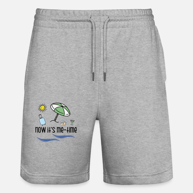 Du temps pour moi - Short de jogging bio TRAINER Stanley/Stella unisexe - gris chiné