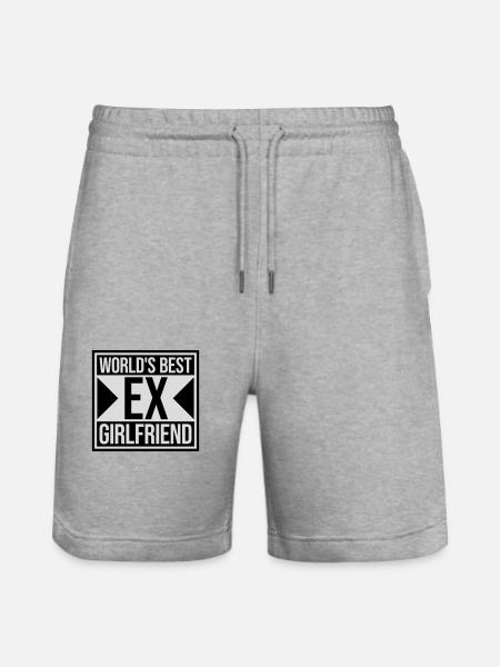 World's Best Ex Girlfriend - Stanley/Stella Trainer Unisex Organic Jogging Shorts - heather grey