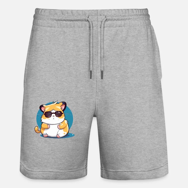 Kikoi le hamster - Short de jogging bio TRAINER Stanley/Stella unisexe - gris chiné