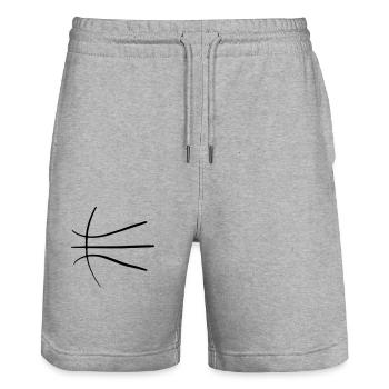 Basketball 07 - Stanley/Stella Unisex Bio Joggingshorts Trainer  - Grau meliert - Vorne - Nik (191cm) & Marisol (170cm)