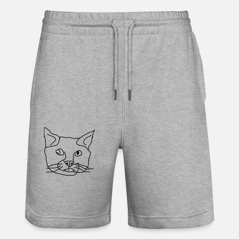 Chat - Short de jogging bio TRAINER Stanley/Stella unisexe - gris chiné