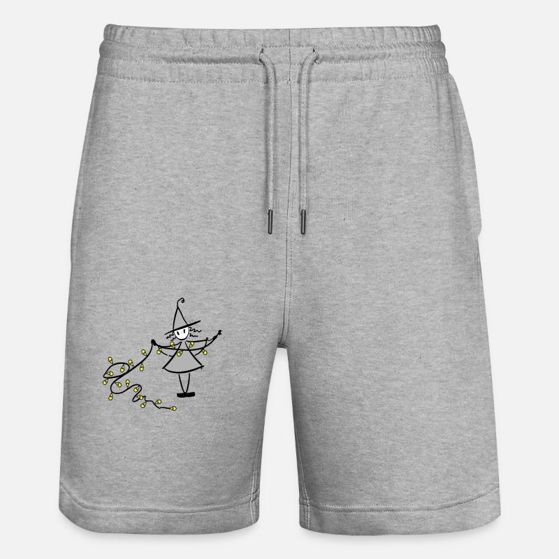 Sorcière de Noël - Short de jogging bio TRAINER Stanley/Stella unisexe - gris chiné