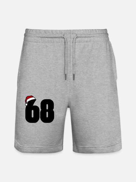 68 Numéro Noël - Short de jogging bio TRAINER Stanley/Stella unisexe - gris chiné