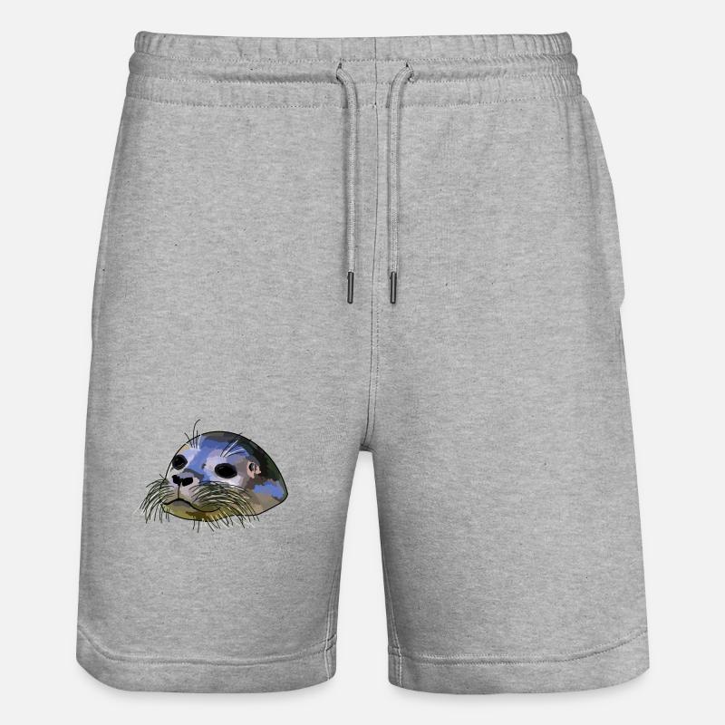 Phoque - Short de jogging bio TRAINER Stanley/Stella unisexe - gris chiné