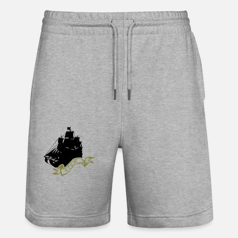 bateau pirate - Short de jogging bio TRAINER Stanley/Stella unisexe - gris chiné