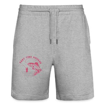 fish, fish, fishing, lake, sea, fishing, fauna, exotic - Stanley/Stella Trainer Unisex Organic Jogging Shorts - heather grey - Front - Nik (191cm) & Marisol (170cm)