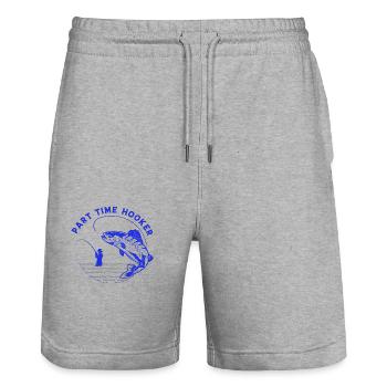 fish, fish, fishing, lake, sea, fishing, fauna, exotic - Stanley/Stella Trainer Unisex Organic Jogging Shorts - heather grey - Front - Nik (191cm) & Marisol (170cm)