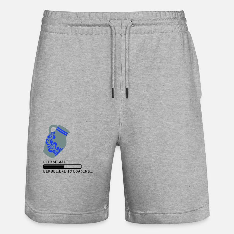 Bembel EXE Loading - Stanley/Stella Unisex Bio Joggingshorts Trainer  - Grau meliert