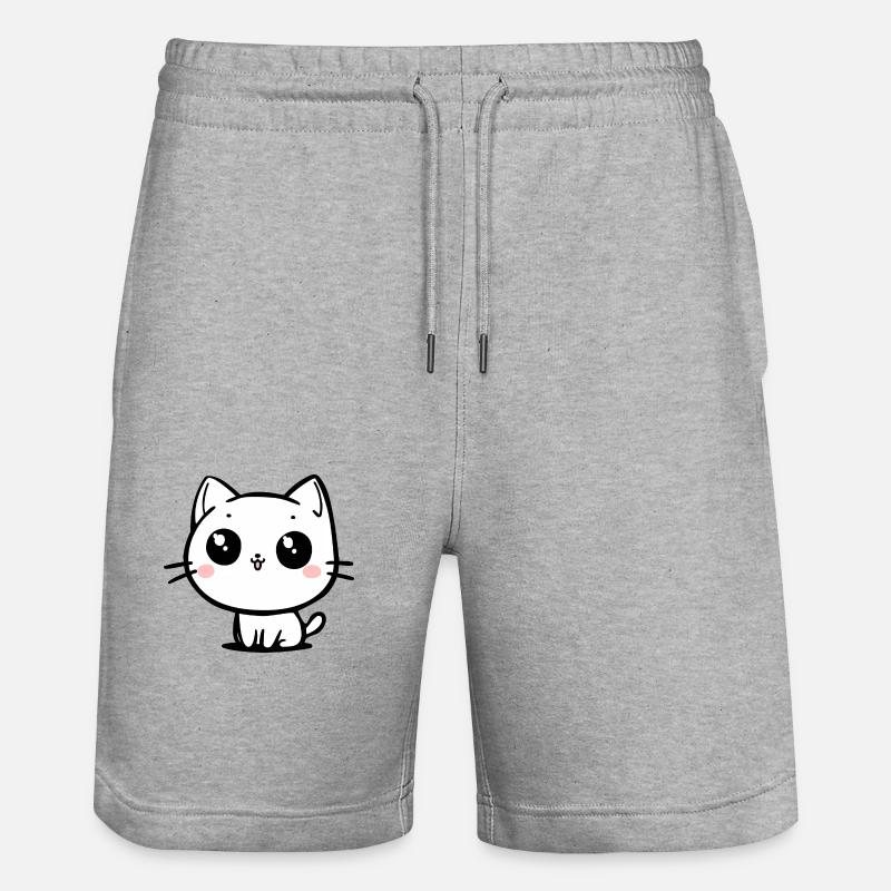 Chat - Short de jogging bio TRAINER Stanley/Stella unisexe - gris chiné